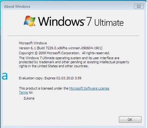 Windows 7 Build 7229 winver Windows 7 Build 7229 Winver