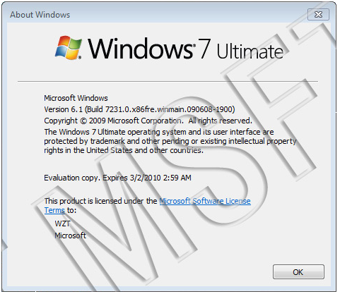 windows 7 build 7231