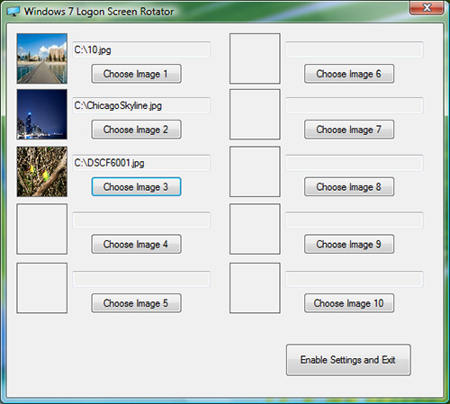 Windows 7 Logon Screen Rotator