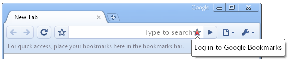 Google Chrome with Google Bookmarks Google Chrome with Google Bookmarks