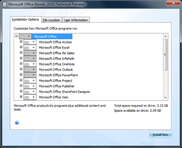 Microsoft Office Mondo 2010 Beta 1 Setup Microsoft Office Mondo 2010 Beta 1 Setup