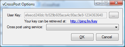vCrossPost Userkey Details vCrossPost Userkey Details