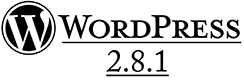 WordPress 2.8.1 Logo WordPress 2.8.1 Logo