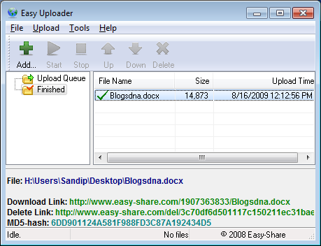 Easy-Share.com File Uploader Easy-Share.com File Uploader