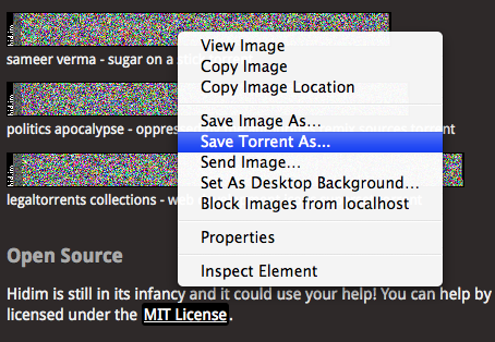 Hid.im Firefox Extension in Action Hid.im Firefox Extension in Action