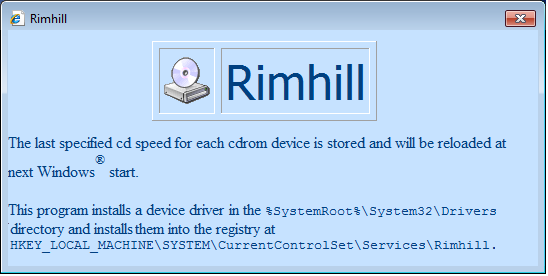 Rimhil - Fix Annoying Sound of CD-ROM