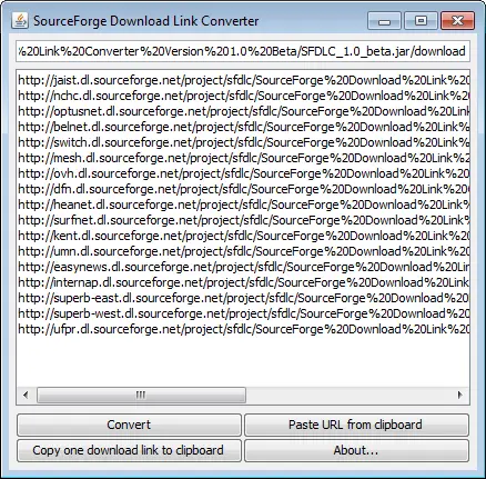Sourceforge Download Link Converter