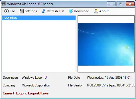 windows 8 logon screen for xp. Windows XP LogonUI Changer
