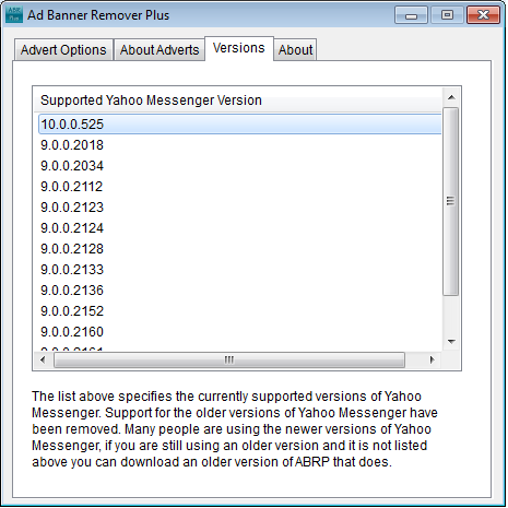 Ad Banner Remover Plus for Yahoo Messenger 10 Beta Ad Banner Remover Plus for Yahoo Messenger 10 Beta