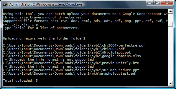 Google Docs batch Upload Google Docs batch Upload
