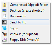 Send To Ftp Context Menu