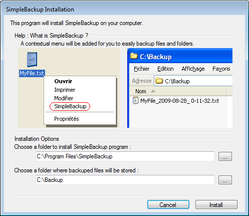SimpleBackup SimpleBackup