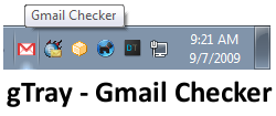 gTray in Taskbar