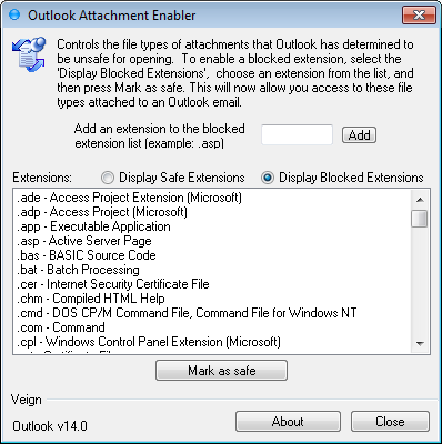 Outlook Attachment Enabler
