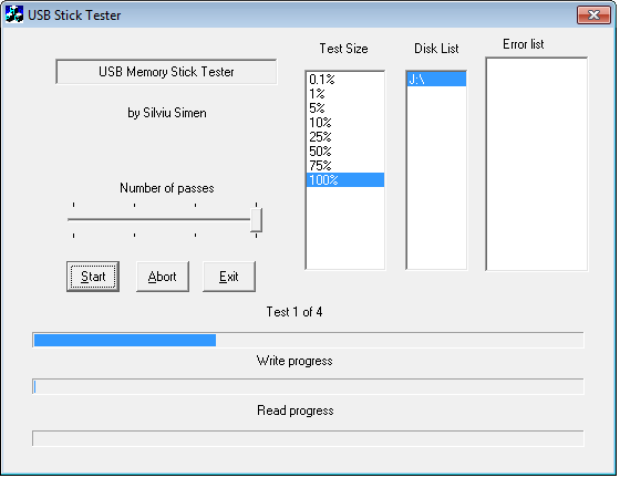 USBメモリスティックテスター USB Memory Stick Tester
