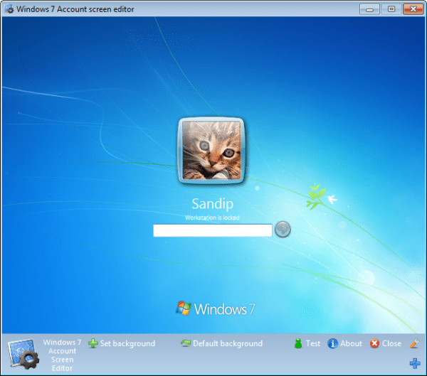 Windows 7 Logon Screen Editor Windows 7 Logon Screen Editor