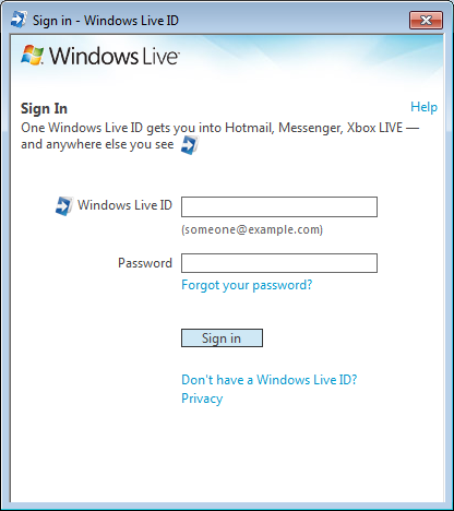 Windows Live ID