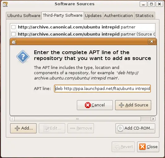 Add Firefox 3.6 repository to sources