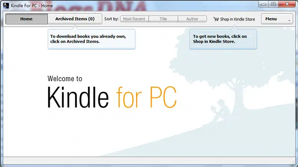Amazon Kindle for PC Beta