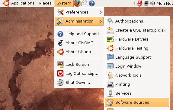 Ubuntu Source List