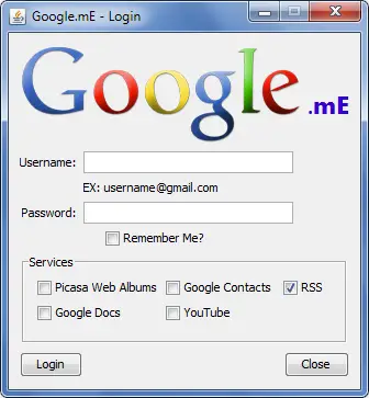 gmail login screen. Google.mE Login Screen with