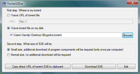 Torrent2Exe Torrent2Exe