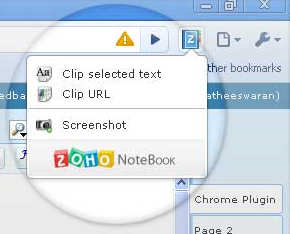 Zoho Notebook Companion for Google Chrome Zoho Notebook Companion for Google Chrome