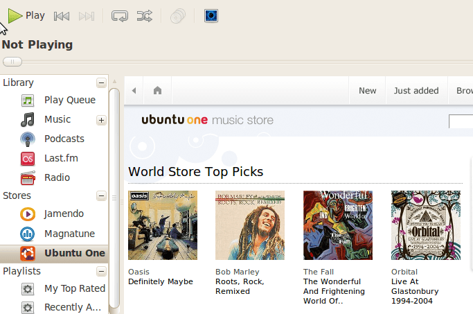 Ubuntu One music store
