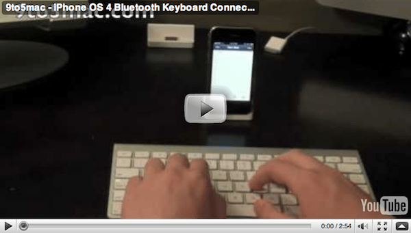  using a full sized Bluetooth keyboard on the iPhone or iPod Touch would 