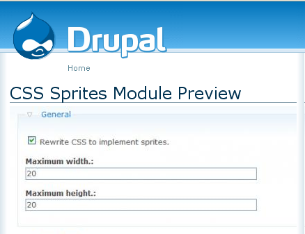 Drupal Module CSS Sprites Generator