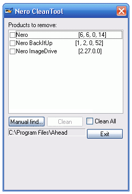 Nero General CleanTool