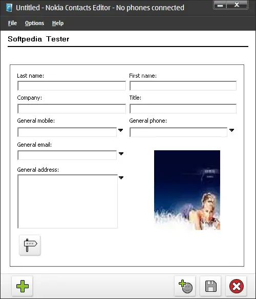 Nokia PC Suite Contacts Editor