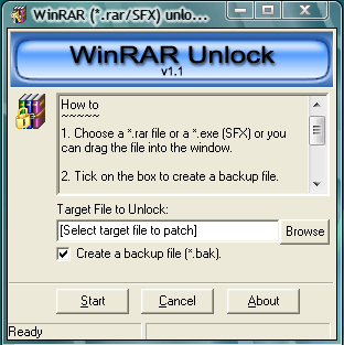 WinRAR Unlock 1.1