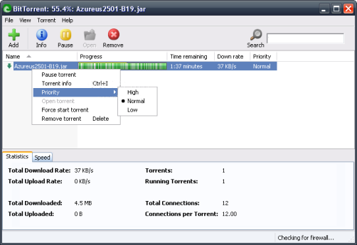 BitTorrent P2P Torrent Client