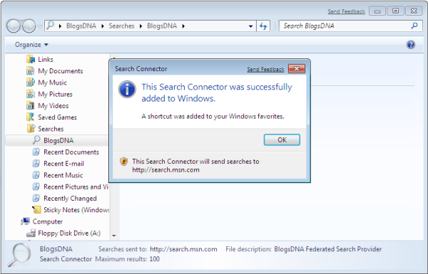 Blogsdna Windows 7 Search Connector