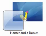 Homer and a Donut