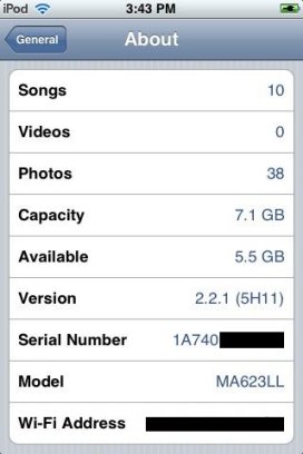 Jailbreak iPod Touch Firmware 2.2.1