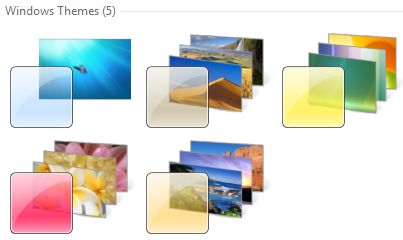 Windows 7 Default Themes