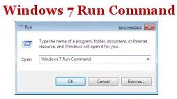 Windows 7 Run Command