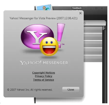 Yahoo Messenger 10 Or Yahoo Messenger For Vista Preview