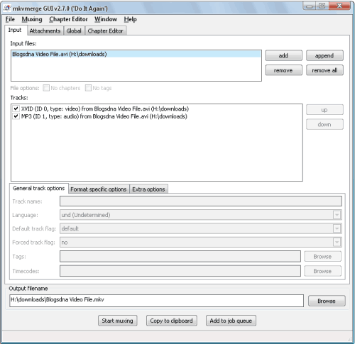 MKVtoolnix to Create & Edit mkv files