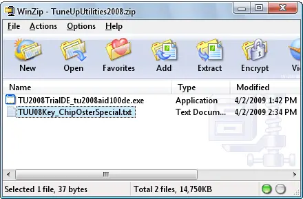 TuneUp Utilities 2008 License Key
