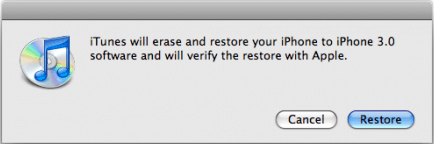 iPhone 3GS Restore Mode