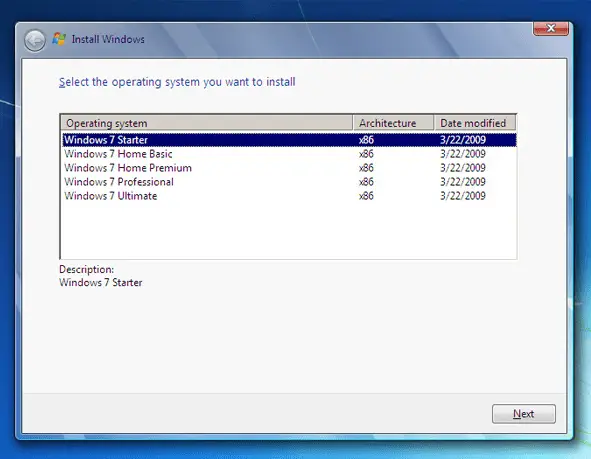 Windows 7 ALL SKU-Editions