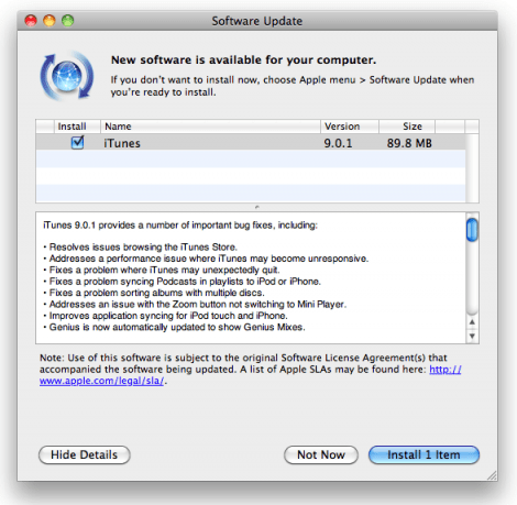 iTunes 9.0.1 Download for Windows & Mac [Direct Download Link]
