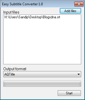 Easy Subtitle Converter