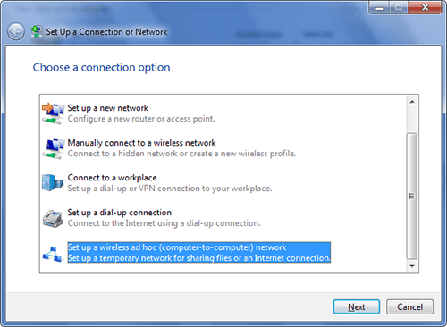 Windows 7 Starter Adhoc Wifi