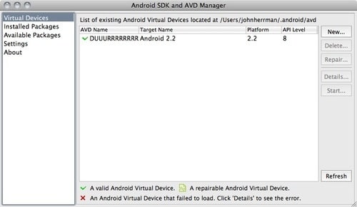 Android 2.2 Froyo Emulator for PC and Mac OS X5