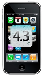 iPhone 3G iOS 4.3