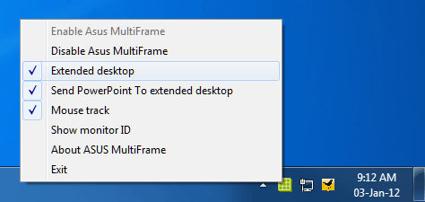 MultiFrame Options